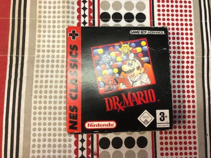 Dr. Mario Gameboy Advance Kaikki alkuperaiset manuaalit ja mainokset loytyy.