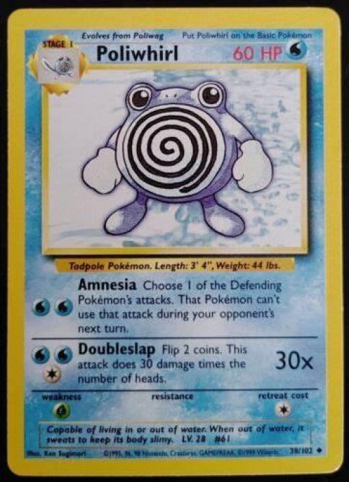 Poliwhirl 38/102 Kunto: NM