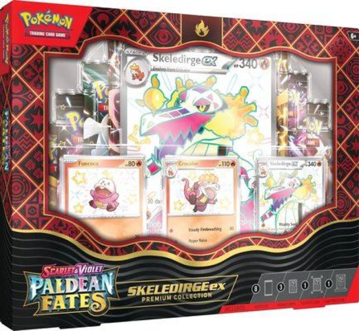 Pokemon Paldean Fates Premium Collection Skeledirge ex Julkaisu noin 9pv Helmikuuta