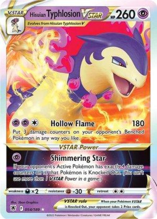 Hisuian Typhlosion Vstar 054/189 Kunto: Near Mint