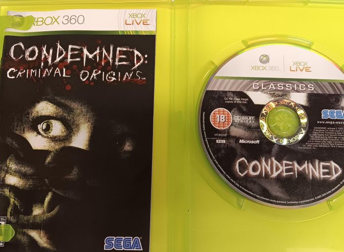 Condemned /Criminal Origins Kaytetty Xbox 360 Peli on PAL, Kannet NTSC