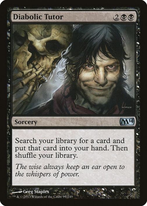 Diabolic Tutor Kunto: Excellent