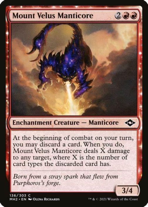 Mount Velus Manticore foil kunto:near mint 