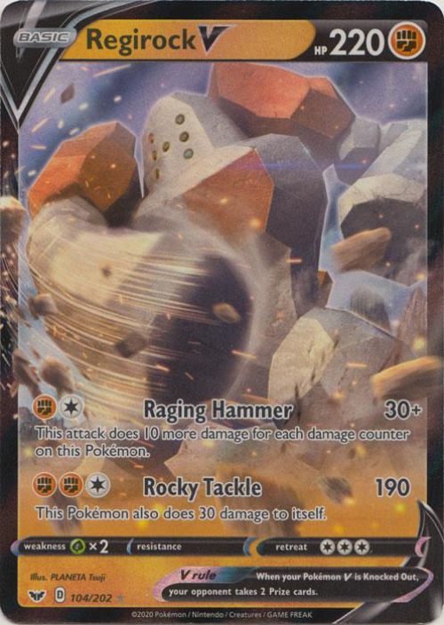 Regirock V 104/202 Kunto: Near Mint