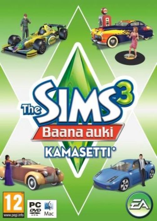 Sims 3 Baana auki KAMASETTI kaytetty Pc Suomi manuaali peli mintissa