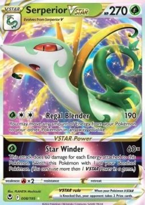 Serperior VSTAR 008/195 Kunto:Near Mint