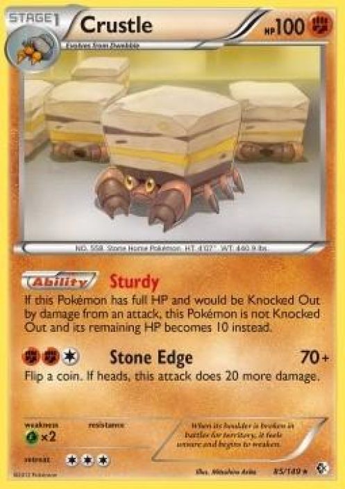 Crustle 85/149 holo Kunto: Played