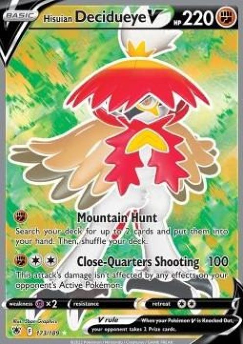 Hisuian Decidueye V 173/189 Kunto: Near Mint