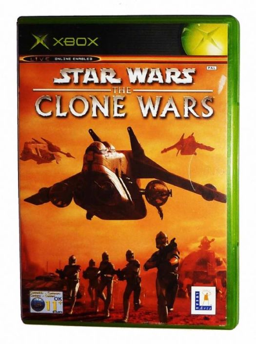 Star Wars The Clone Wars XBOX Kaytetty Manuaali Loytyy eli CIB 023272997526