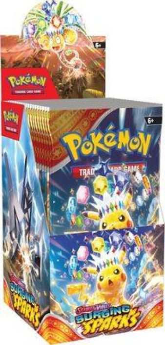 Pokemon Surging Sparks Half Display Sisaltaa 18 Surging Sparks Pakkaa