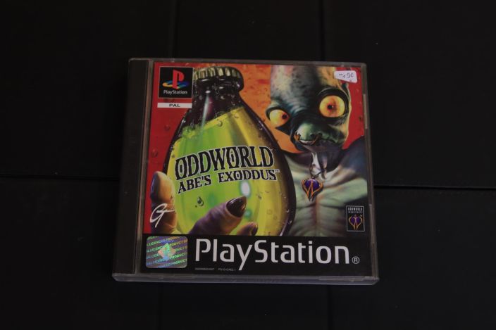 Oddworld Abes Exodus Kaytetty Ei Manuaalia PS1 Ei Manuaalia