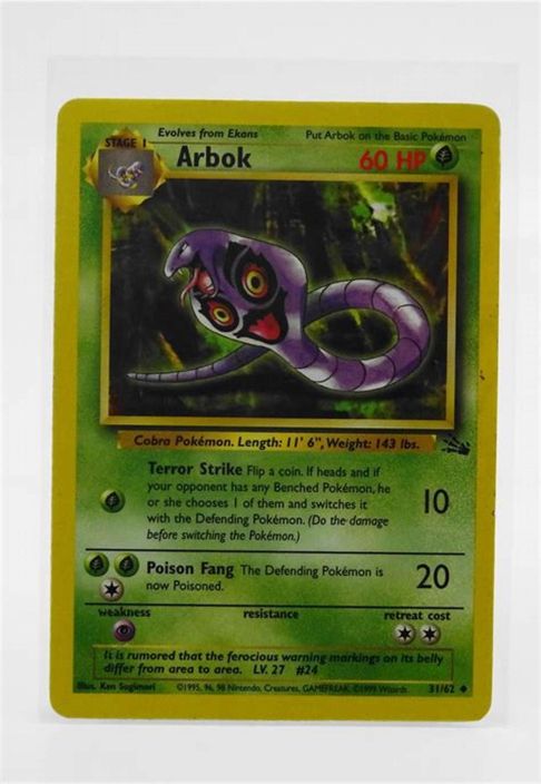 Arbok 31/62 Kunto: NM