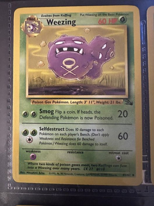 Weezing 45/62 Kunto: nm