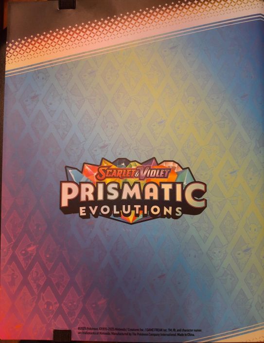 Ultra Pro Prismatic Evolutions kansio 360-kortille Sivusta taytettava 