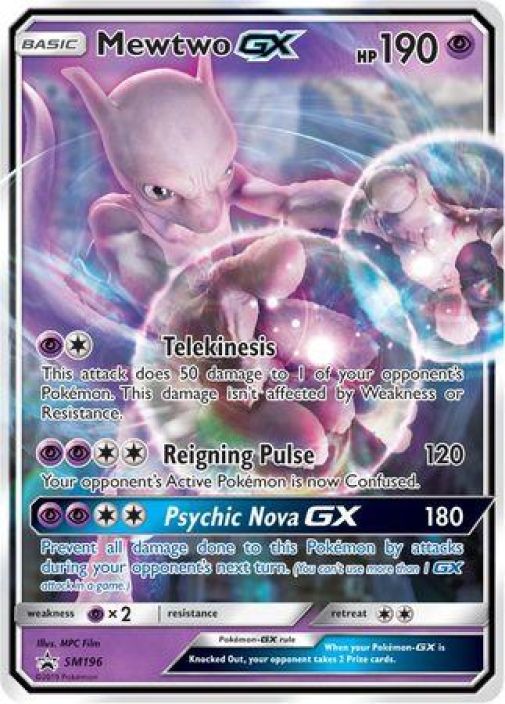 Mewtwo GX SM196 Kunto: Played