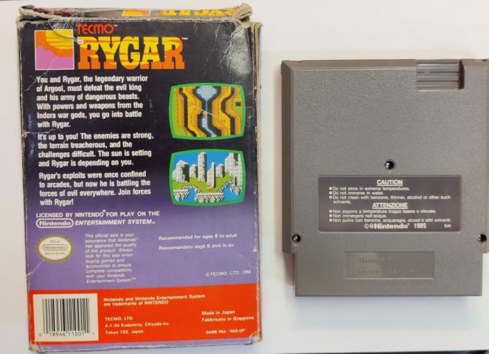 Rygar NES Kaytetty Boxissa