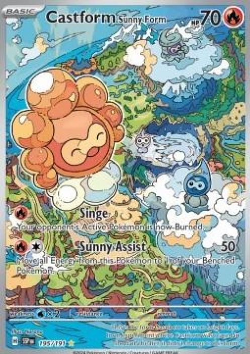 Castform Sunny Form 195/191 Kunto: Near Mint
