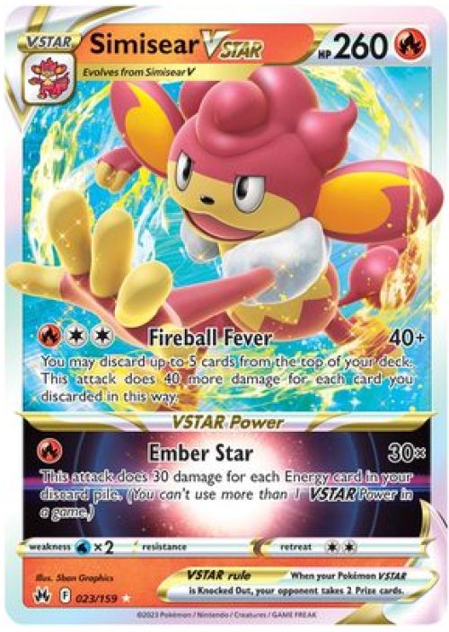 Simisear Vstar 023/159 Kunto: Near Mint