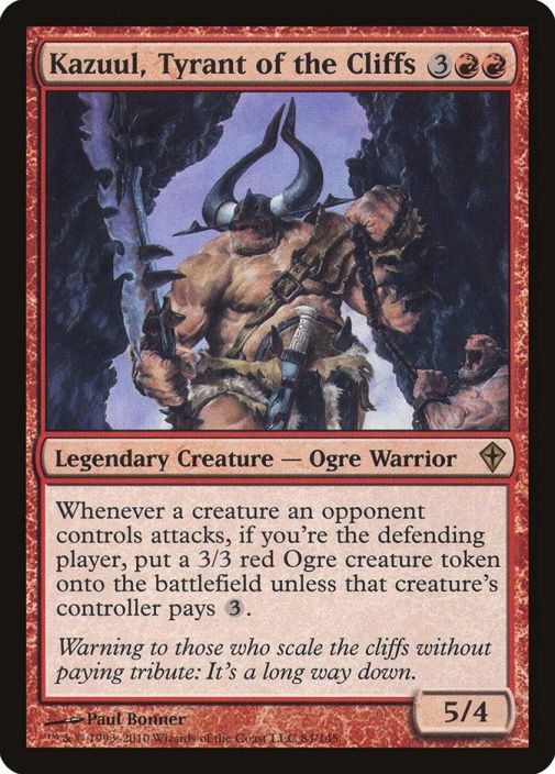 Kazuul Tyrant of the Cliffs Foil Kunto: Near Mint