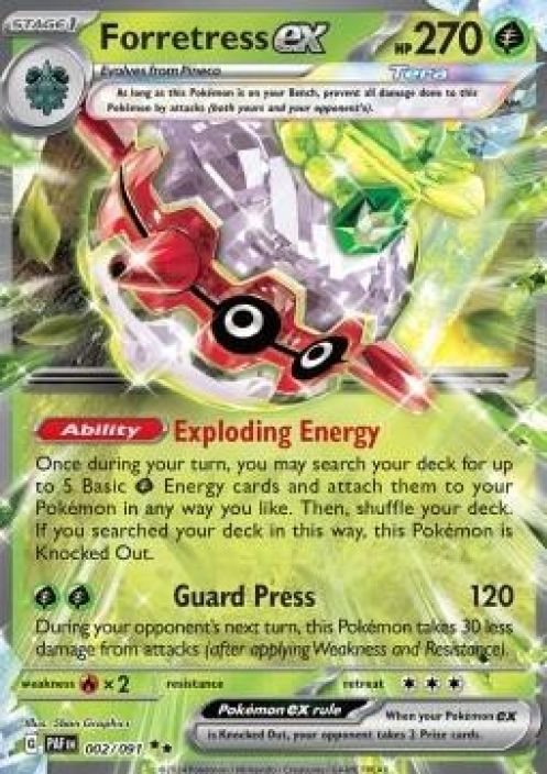 Forretress ex 002/091 Kunto: Excellent