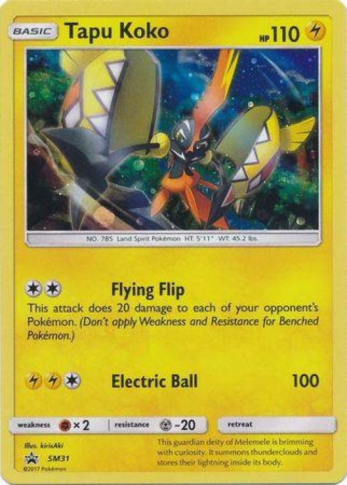 Tapu Koko SM31 Sun &amp; Moon Promos Kunto NM/ Mint