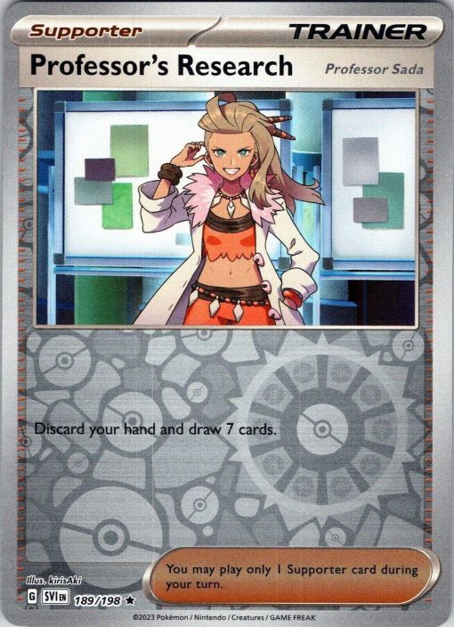 Professors Research Professor Sada 189/198 Holo/Reverse Holo Kunto: NM