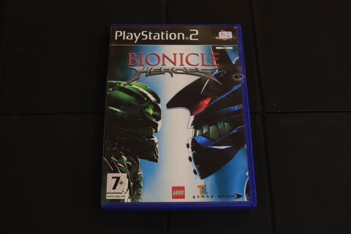 Bionicle Heroes kaytetty PS2 Manuaali loytyy SE DK NO EN versio