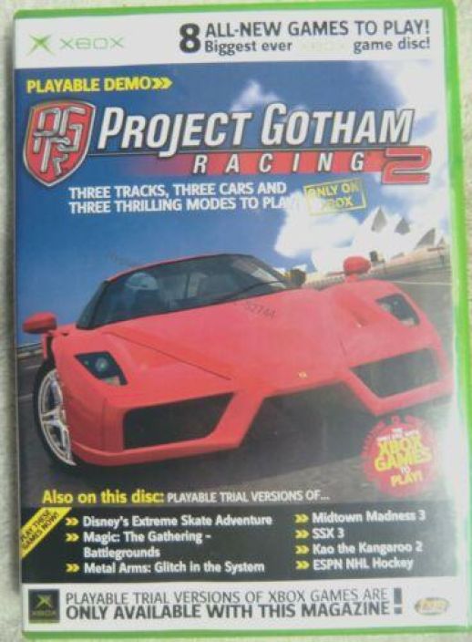 XBOX Demo Game Disc 23 Project Gotham Racing 2