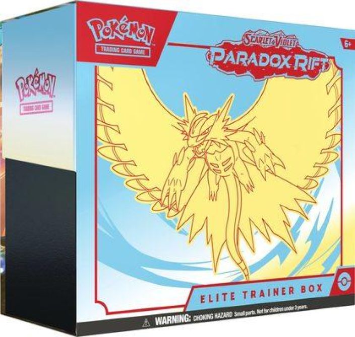 Pokemon Paradox Rift Elite Trainer Box Roaring Moon Julkaisu 3.11-23