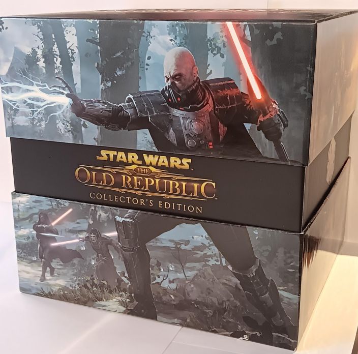 Star Wars Old Republic Collectors Edition Kaytetty PC Sisaltaa: Oma Collectors Laatikko Avaamaton Darth