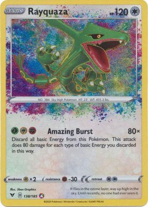 Rayquaza 138/185 Kunto: Mint