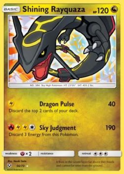 Shining Rayuaza 56/73 Kunto: Excellent