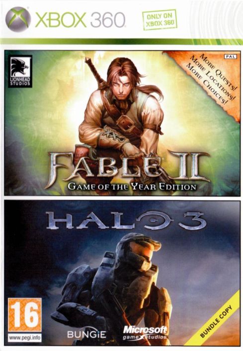 Fable II - Halo 3 kaytetty XBOX 360