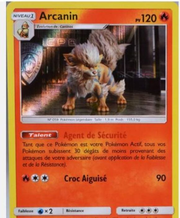 Arcanine 6/018 ranskalainen Kunto EX ranskalainen