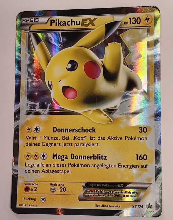 Pikachu EX XY174 Promo PL Kunto: Played