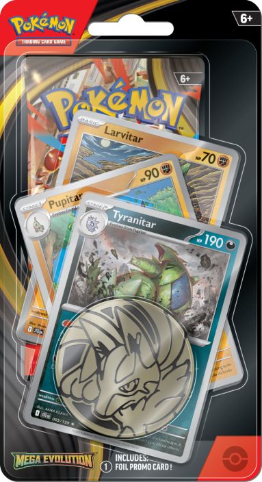 Pokemon Mega Evolution Premium Checklane Blister Tyranitar julkasupaiva:10 lokakuuta 2025