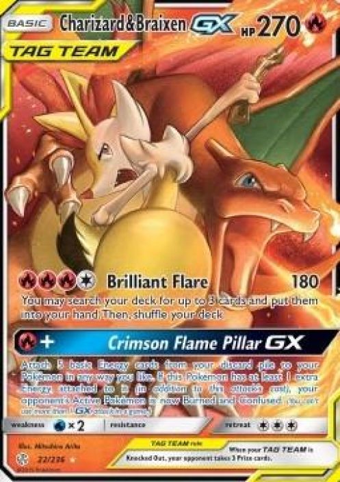 Charizard &amp; Braixen GX GD