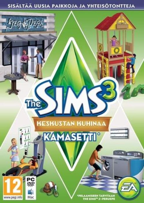 Sims 3 keskustan kuhinaa KAMASETTI kaytetty Pc Suomi peli