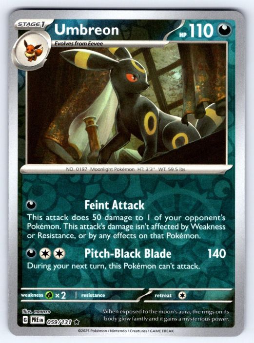 Umbreon 059/131 Reverse Holo Kunto: Near Mint