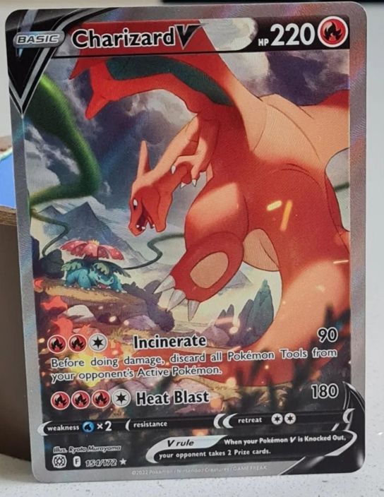 Charizard V 154/172 Misprint Kunto: NM