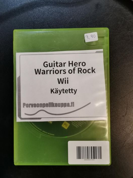 Guitar Hero Wariirors of Rock kaytetty Wii Wii ei alkuperaisia kansipahveja