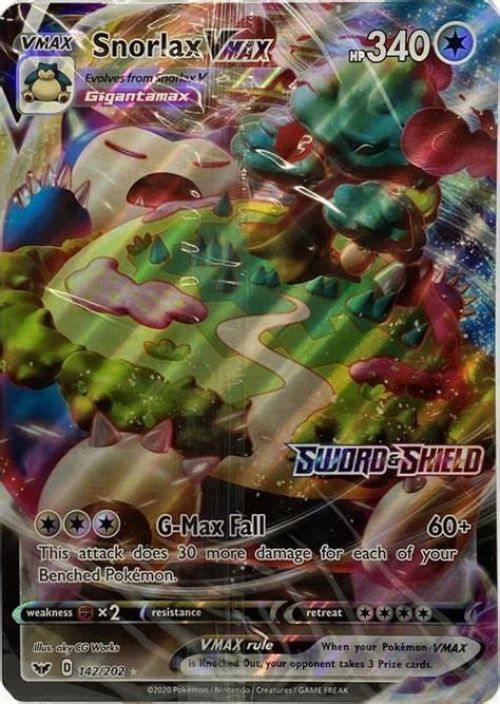 Snorlax Vmax 142/202 Kunto: Near Mint