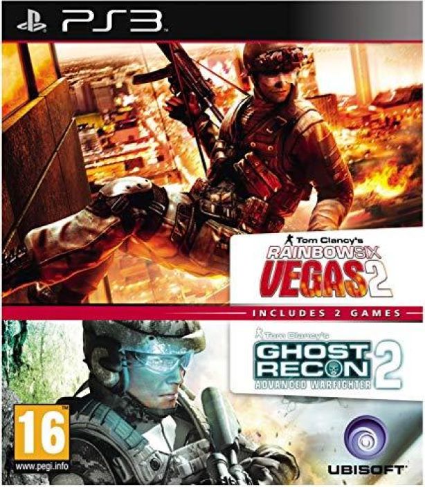 Tom Clancy's Rainbow Six: Vegas 2 + Ghost Recon: Advanced Warfighter 2 kaytetty PS3