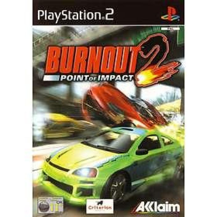 Burnout 2 Point of Impact kaytetty PS2
