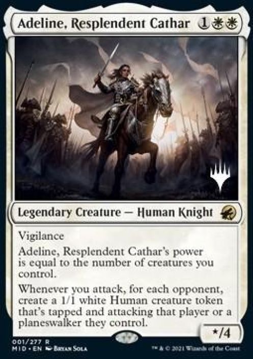Adeline, Resplendent Cathar Foil Promo Kunto: Near Mint