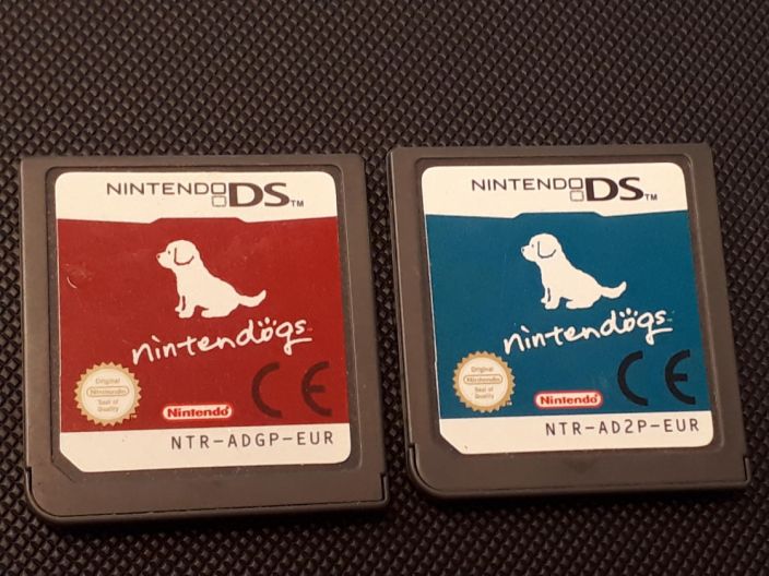 Nintendogs setti Loose kaytetty DS Pelkka Peli, Ei alkuperaisia kansia