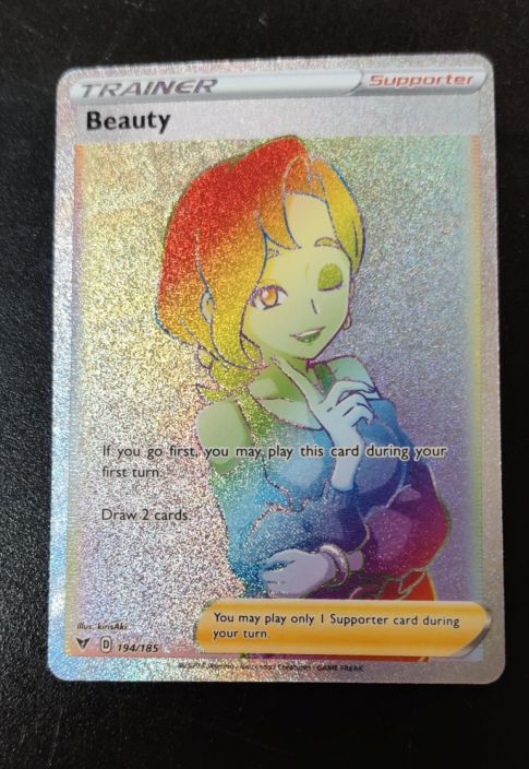 Rainbow Beauty Secret Fullart Vivid Voltage 194/185 Kunto: Near-mint to Mint