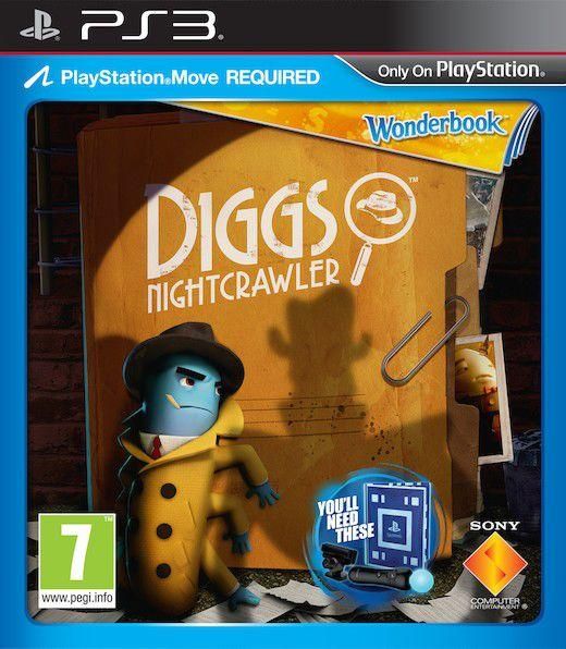 Wonderbook Diggs Nightcrawler kaytetty PS3