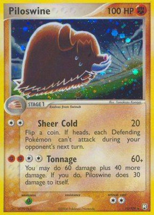 Piloswine 13/109 Holo PL Kunto: Played