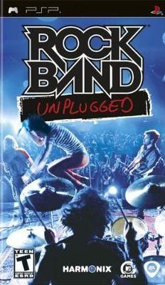 Rock band Unplugged kaytetty PSP